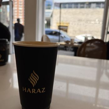 Haraz Coffee House - Haraz Latte (16oz) - Coffee & Tea Near Me - New York, New York Haraz Coffee House - Haraz Latte (16oz) - Coffee & Tea Near Me - New York, New York