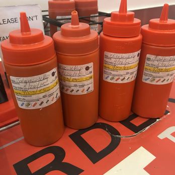 Ketchup Premium Burger Bar - Different flavors of ketchup. - Burgers Near Me - Las Vegas, Nevada