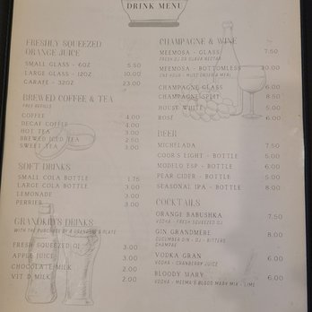MeeMa’s - Drink menu - Breakfast & Brunch Near Me - Long Beach, California MeeMa’s - Drink menu - Breakfast & Brunch Near Me - Long Beach, California