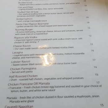 Nutmeg Restaurant - Menu - Venues & Event Spaces Near Me - East Windsor, Connecticut