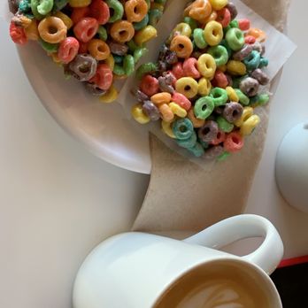 Giant Coffee - Fruit loop bar and a large honey vanilla latte - Coffee & Tea Near Me - Phoenix, Arizona Giant Coffee - Fruit loop bar and a large honey vanilla latte - Coffee & Tea Near Me - Phoenix, Arizona