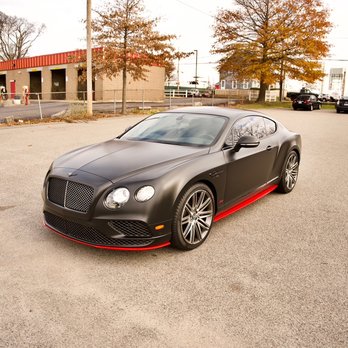 Finest Dips Auto Customs - This Bentley we fully wrapped in Satin Black, with all chrome deleted into gloss black and vinyl wrap red accents - Vehicle Wraps Near Me - Quincy, Massachusetts Finest Dips Auto Customs - This Bentley we fully wrapped in Satin Black, with all chrome deleted into gloss black and vinyl wrap red accents - Vehicle Wraps Near Me - Quincy, Massachusetts