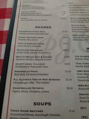 Menu photo 8 P.J. Clarke's Washington, DC, DC