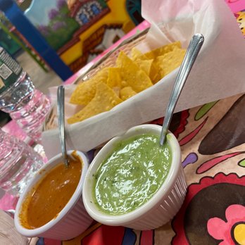 San Isidro - two bowls of guacamole and chips - Mexican Near Me - Roselle, New Jersey San Isidro - two bowls of guacamole and chips - Mexican Near Me - Roselle, New Jersey