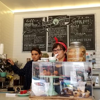 Verona Coffee - two women behind the counter - Coffee & Tea Near Me - Orillia, Ontario Verona Coffee - two women behind the counter - Coffee & Tea Near Me - Orillia, Ontario