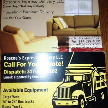 Roscoe's Express Delivery - Couriers & Delivery Services Near Me - Indianapolis, Indiana