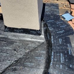 Joe's Roofing - This is how it looks after using quality underlayment. Done right, the roof doesn't leak now.  Joe's Roofing Team gets an A+!