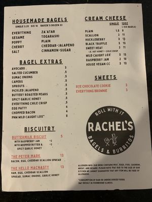 Menu photo 7 Rachel's Bagels & Burritos Seattle, WA