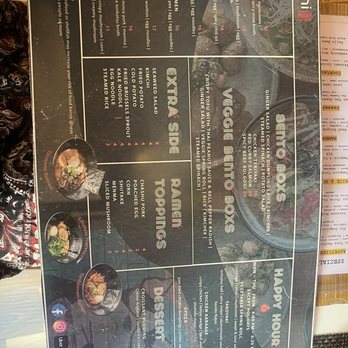 Tsunami - The menu offers vegetable-based rice bowls, ramen, and side dishes, including options like spicy tofu, ginger salad, and steamed spinach, at Tsunami in Frederick, MD. - Ramen Near Me - Frederick, Maryland
