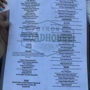 Byron Roadhouse - menu - Steakhouses Near Me - Byron, California