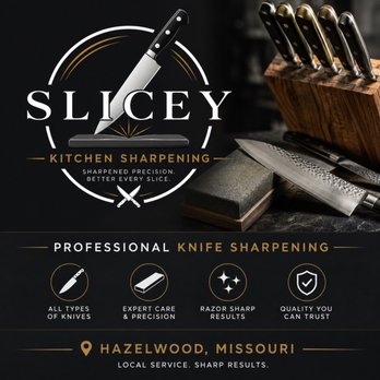Slicey Kitchen Knife - Make old knives new again and working knives sharp again! - Knife Sharpening Near Me - Florissant, Missouri Slicey Kitchen Knife - Make old knives new again and working knives sharp again! - Knife Sharpening Near Me - Florissant, Missouri