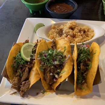 Katrinas Mexican Cuisine - Beef tacos delicious. served with limes and lime liquid to put on them. The rice was authentic Mexican - Mexican Near Me - Senoia, Georgia Katrinas Mexican Cuisine - Beef tacos delicious. served with limes and lime liquid to put on them. The rice was authentic Mexican - Mexican Near Me - Senoia, Georgia
