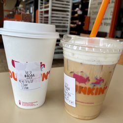 Dunkin' - Hazelnut Latte AND Caramel Sweet Cream Cold brew