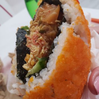 PokiTomik - Cheese Cheetos burrito with Salmon + Tuna - Poke Near Me - Glendale, California