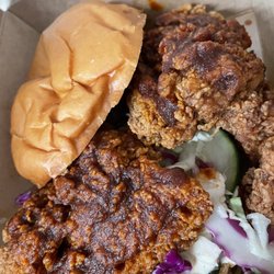 Basilisk - Fried Chicken Sandwich w/ hot sauce