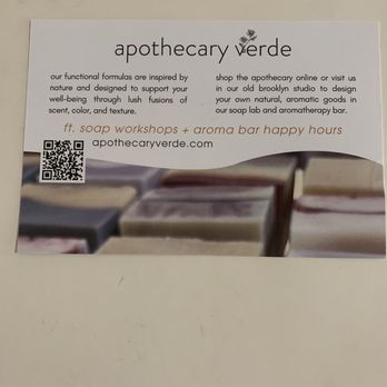 Apothecary Verde - Advertisement postcard back - Cosmetics & Beauty Supply Near Me - Cleveland, Ohio Apothecary Verde - Advertisement postcard back - Cosmetics & Beauty Supply Near Me - Cleveland, Ohio