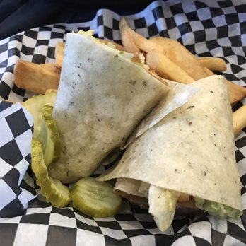Chelo's - Honey mustard chicken wrap w/ steak fries - American Near Me - Greenville, Rhode Island