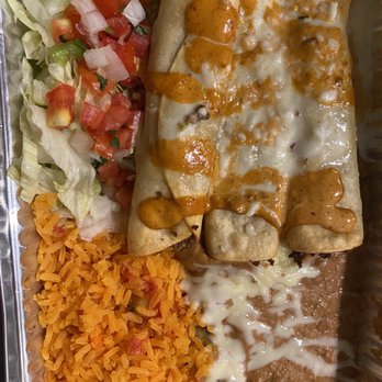 Mi Cancun - Angier - Beef flautas with rice and beans - Mexican Near Me - Angier, North Carolina