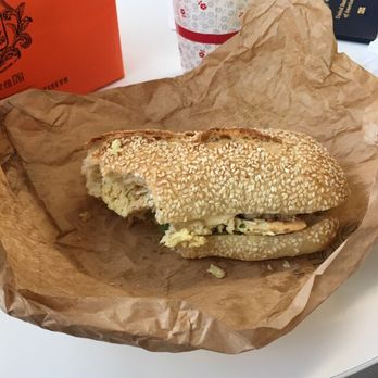 La Parisienne - Had to grab ONE more on the way to the airport. This is a curry chicken, I believe, on a sesame baguette. my 4th in 4 days! - Bakeries Near Me - Paris, 75 La Parisienne - Had to grab ONE more on the way to the airport. This is a curry chicken, I believe, on a sesame baguette. my 4th in 4 days! - Bakeries Near Me - Paris, 75