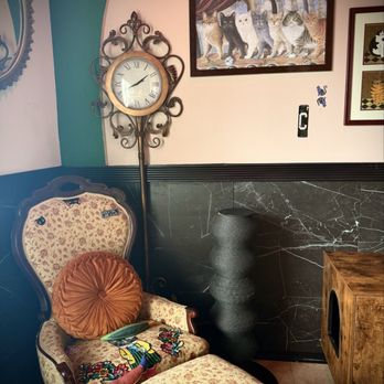 Cara's Cat Cafe - Seating in the cat room - timeless - Themed Cafes Near Me - Destin, Florida