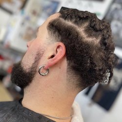 Tried and True Barbershop - One of the owners, Maci's haircut, barber, cut