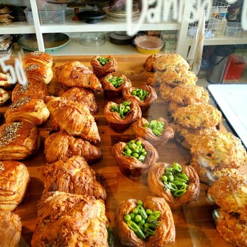 Quail and Condor - I chose the ham+cheese croissant on the left and the spring pea+aspargus danish to the right of it. - Coffee & Tea Near Me - Healdsburg, California Quail and Condor - I chose the ham+cheese croissant on the left and the spring pea+aspargus danish to the right of it. - Coffee & Tea Near Me - Healdsburg, California