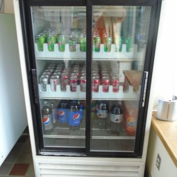 Elk River Pizza Man - Beverage cooler in the front lobby. - Pizza Near Me - Elk River, Minnesota