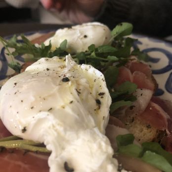 Dante - Poached eggs on toast with prosciutto. YUM. - Cocktail Bars Near Me - New York, New York Dante - Poached eggs on toast with prosciutto. YUM. - Cocktail Bars Near Me - New York, New York