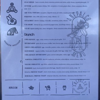 Anepalco - Sunday Brunch Menu. - Mexican Near Me - Orange, California Anepalco - Sunday Brunch Menu. - Mexican Near Me - Orange, California