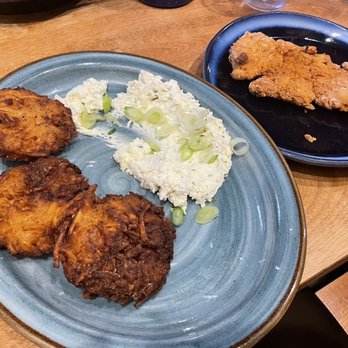 Bear Bear - Potato Latkes and side Fried Chicken Tender - Breakfast & Brunch Near Me - Leavenworth, Washington