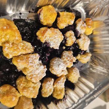 The HC Tavern + Kitchen - To-Go Blueberry Lemon Cobbler - odd presentation - Seafood Near Me - Fishers, Indiana The HC Tavern + Kitchen - To-Go Blueberry Lemon Cobbler - odd presentation - Seafood Near Me - Fishers, Indiana