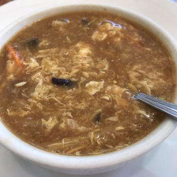 China Palace - Hot and sour soup that looked and tasted like it was mixed with egg drop. - Chinese Near Me - Santa Barbara, California China Palace - Hot and sour soup that looked and tasted like it was mixed with egg drop. - Chinese Near Me - Santa Barbara, California