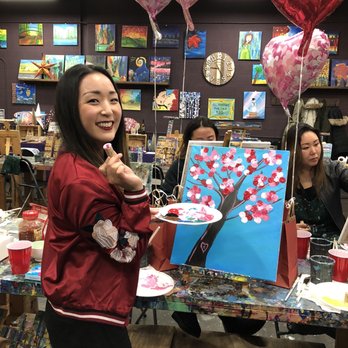 Tipsy Paint - Galentine's at Tipsy Paint! - Paint & Sip Near Me - Glenview, Illinois