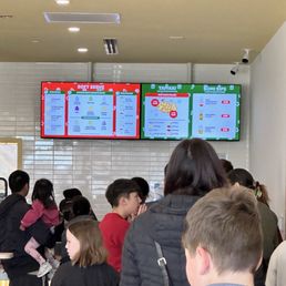 Menu and line