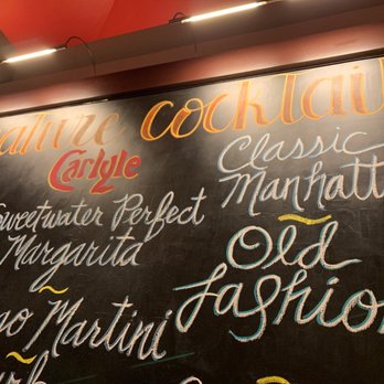 Carlyle - cocktail menu - New American Near Me - Arlington, Virginia