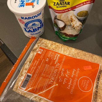 Real Produce - Flatbread low carb - 50% less fat labne and zaatar - Grocery Near Me - San Jose, California Real Produce - Flatbread low carb - 50% less fat labne and zaatar - Grocery Near Me - San Jose, California