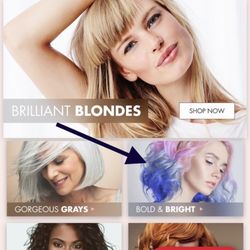 Sally Beauty - Unique hair color if you choose. Pic from sally'sbeautysupply.com