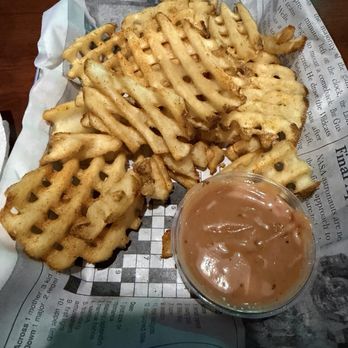 Peebles Vista - Waffle fries w/ homemade BBQ Honey Ranch - Sports Bars Near Me - Columbia, South Carolina