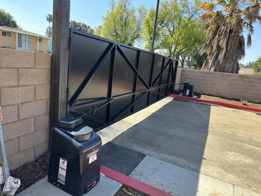 Emergency Vehicles Entrance - This project was fun to complete and was needed in a community with a church. I was designed to avoid traffic to flow to a small side street but to still have access for emergency vehicles and personal to get into the property.
We installed underground loops (sensors) to prevent the gate from closing on cars/trucks, as well as installing a photocell and a siren strobe light sensor to detect and open the gates for emergency vehicles.
We installed two gate operators with battery back ups to make sure that the gates would open even without power. We used LiftMaster gate operator which can take some abuse for high traffic. So as a precautionary measure we added a flush mount fire box (that only emergency personal has the key to) that we installed a manual switch to open the gates.
We installed all of it with no effort but with a lot of care to detail. we afford our knowledge and expertise that we have accumulated over 20 years.
If you have a project like this: Bigger or smaller don't be so worried we are here for you!
It all starts with a telephone call at 833.468.4283. Emergency Vehicles Entrance - This project was fun to complete and was needed in a community with a church. I was designed to avoid traffic to flow to a small side street but to still have access for emergency vehicles and personal to get into the property.
We installed underground loops (sensors) to prevent the gate from closing on cars/trucks, as well as installing a photocell and a siren strobe light sensor to detect and open the gates for emergency vehicles.
We installed two gate operators with battery back ups to make sure that the gates would open even without power. We used LiftMaster gate operator which can take some abuse for high traffic. So as a precautionary measure we added a flush mount fire box (that only emergency personal has the key to) that we installed a manual switch to open the gates.
We installed all of it with no effort but with a lot of care to detail. we afford our knowledge and expertise that we have accumulated over 20 years.
If you have a project like this: Bigger or smaller don't be so worried we are here for you!
It all starts with a telephone call at 833.468.4283.