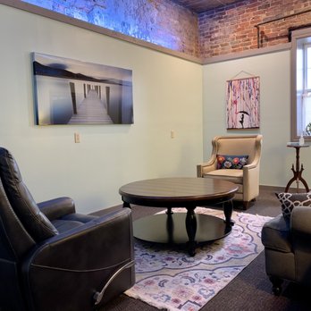 Brainwaves - Photo of office interior (Photo description: two chairs, round table, art on walls) - Counseling & Mental Health Near Me - Lebanon, Tennessee Brainwaves - Photo of office interior (Photo description: two chairs, round table, art on walls) - Counseling & Mental Health Near Me - Lebanon, Tennessee