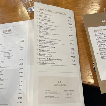 La Patagonia - Menu - Argentine Near Me - London, XGL La Patagonia - Menu - Argentine Near Me - London, XGL