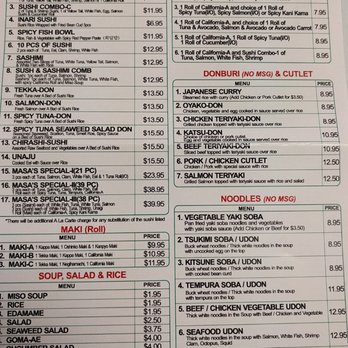 Masa's Sushi - Sushi Bars Near Me - Buffalo Grove, Illinois Masa's Sushi - Sushi Bars Near Me - Buffalo Grove, Illinois