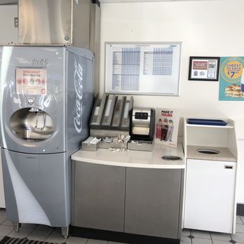 White Castle - Drink and condiments station - Fast Food Near Me - Little Ferry, New Jersey