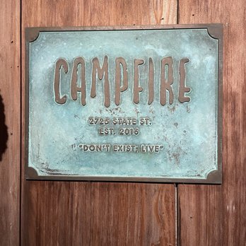 Campfire - Outdoor sign - New American Near Me - Carlsbad, California