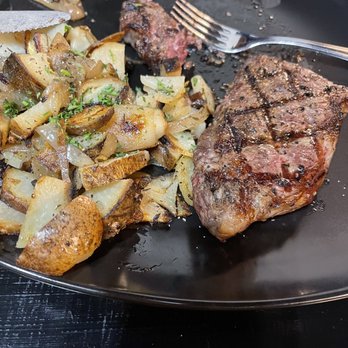 Kingston's Steakhouse - NY strip ordered medium rare - Steakhouses Near Me - Cedar Rapids, Iowa Kingston's Steakhouse - NY strip ordered medium rare - Steakhouses Near Me - Cedar Rapids, Iowa