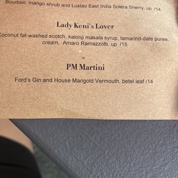 Pleasure Mountain - Cocktail menu - Cocktail Bars Near Me - Portland, Oregon
