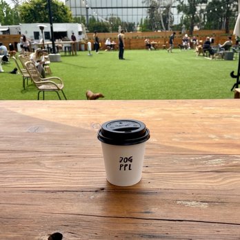 DOG PPL - Pistachio latte- my first time trying pistachio milk! Really tasty. Size was smaller than expected but I still enjoyed it & would buy again - Dog Parks Near Me - Santa Monica, California