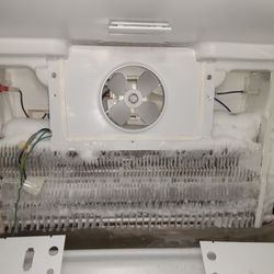 Rodel Appliance Services - Ice Build-Up will cause air flow to be restricted or no air flow which will increase temperature in both freezer and fridge section.