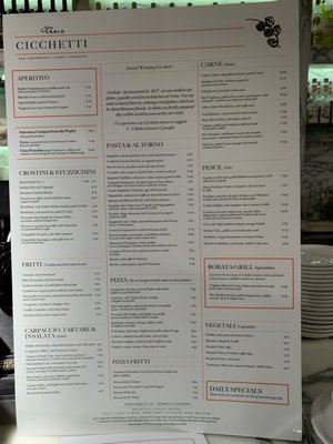 Menu photo 5 San Carlo Cicchetti London, XGL Menu photo 5 San Carlo Cicchetti London, XGL