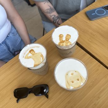 Honey Greens Cafe - 2 vanilla lattes and a cinnamon girl latte - Juice Bars & Smoothies Near Me - Downey, California Honey Greens Cafe - 2 vanilla lattes and a cinnamon girl latte - Juice Bars & Smoothies Near Me - Downey, California